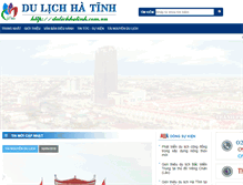 Tablet Screenshot of dulichhatinh.com.vn